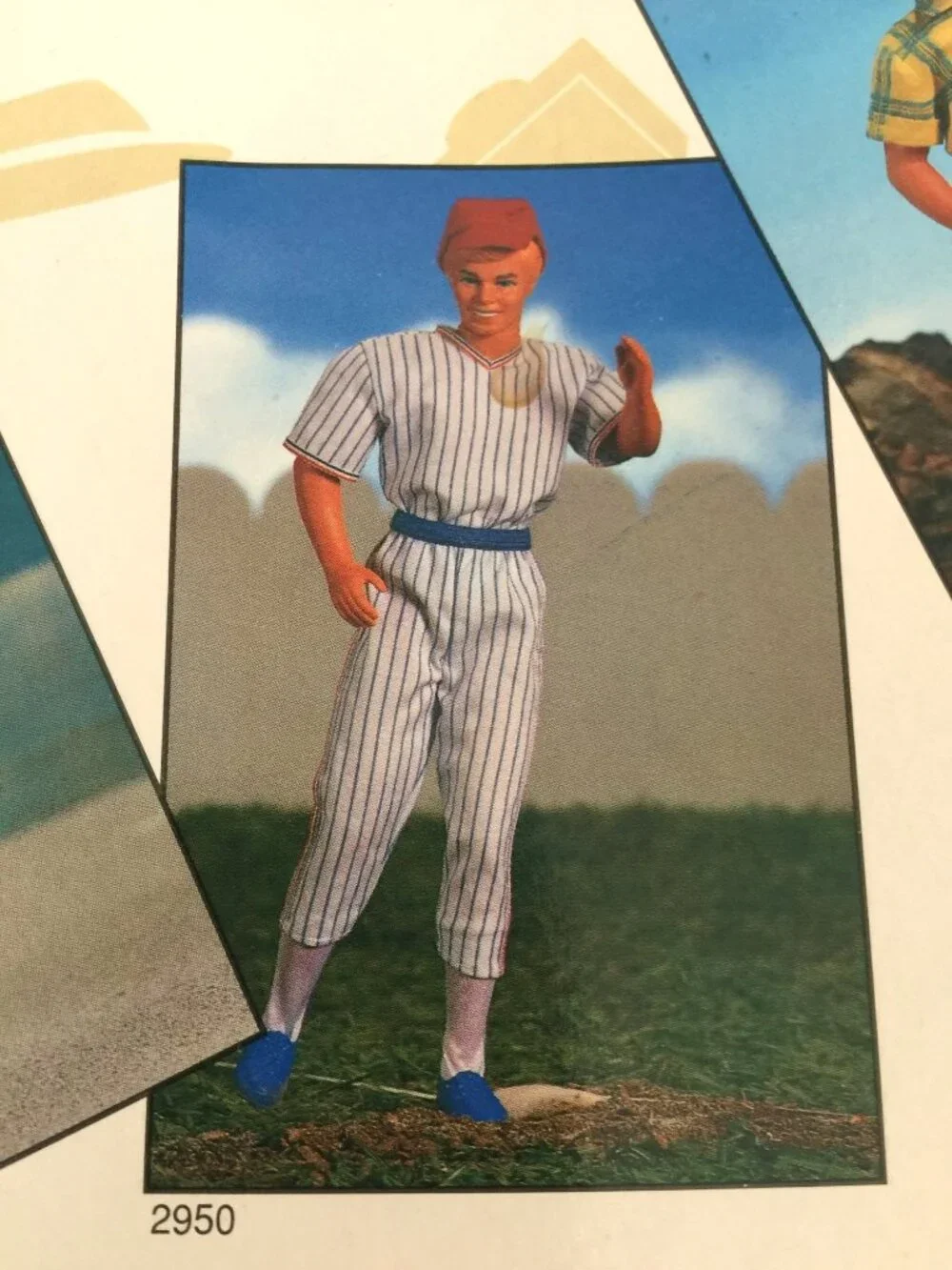 Mattel KEN Cool Career Fashions 1991 7 Piece Baseball Player Set #2950